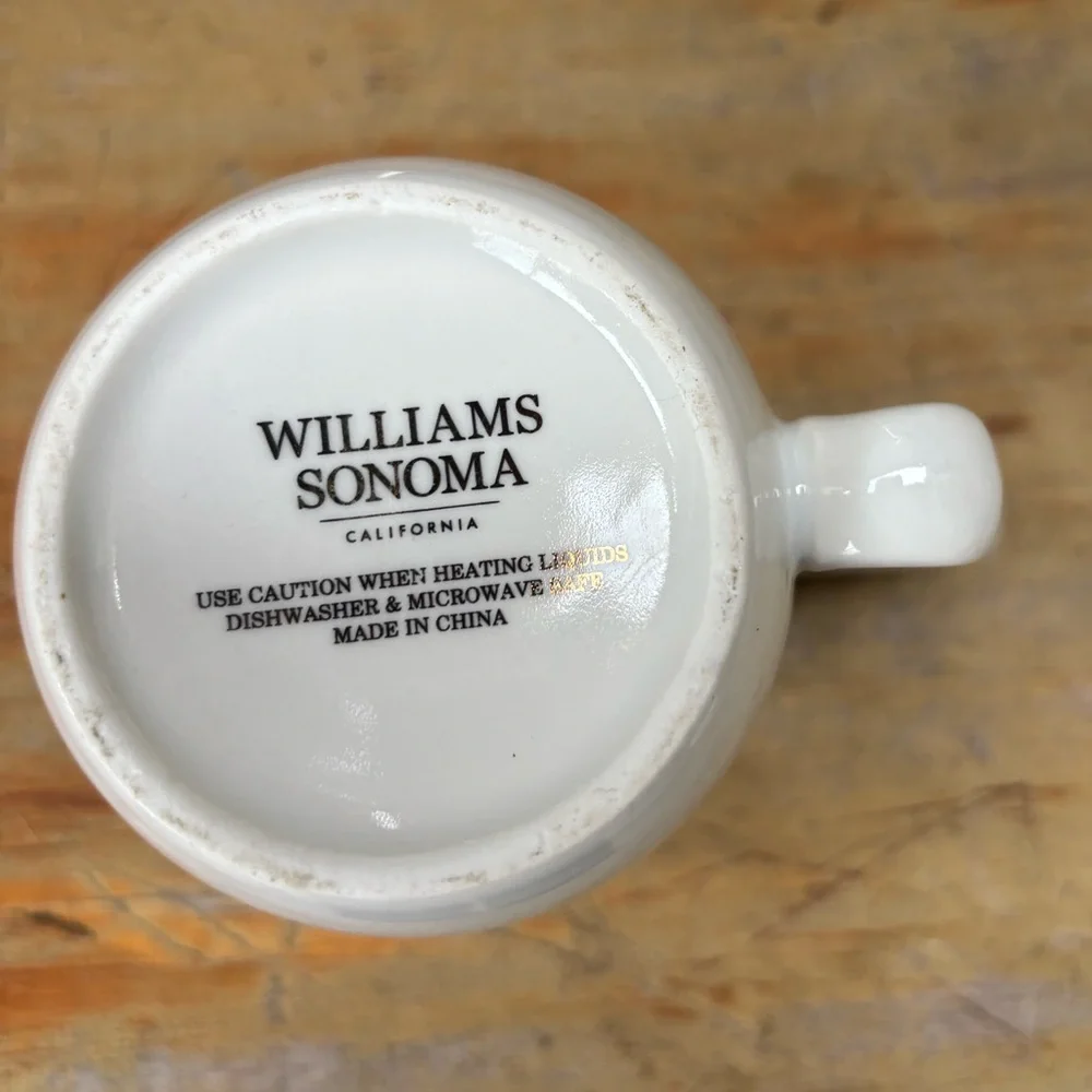 Williams Sonoma Brides Maid XO 14oz Porcelain Coffee Mug Bridesmaid Gift